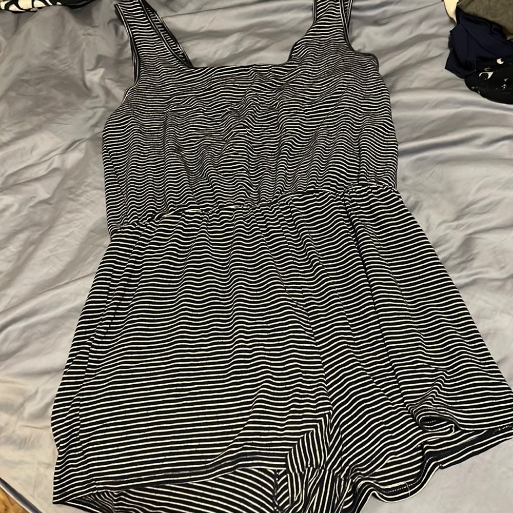 Striped romper